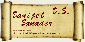 Danijel Sanader vizit kartica